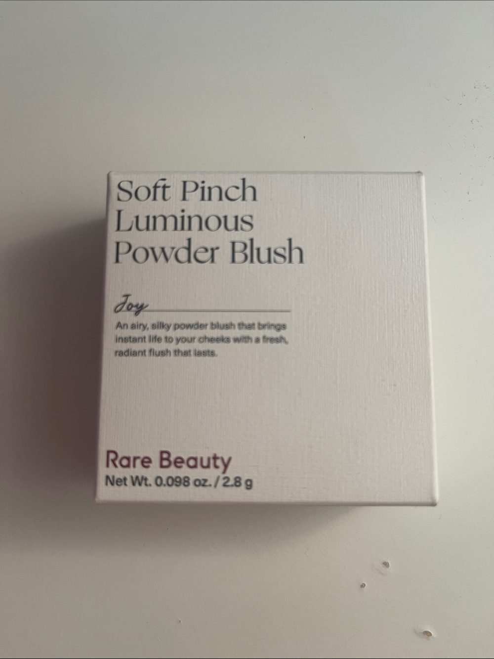 Rare Beauty Soft Pinch Luminous Powder Blush — Joy (mauve pink)